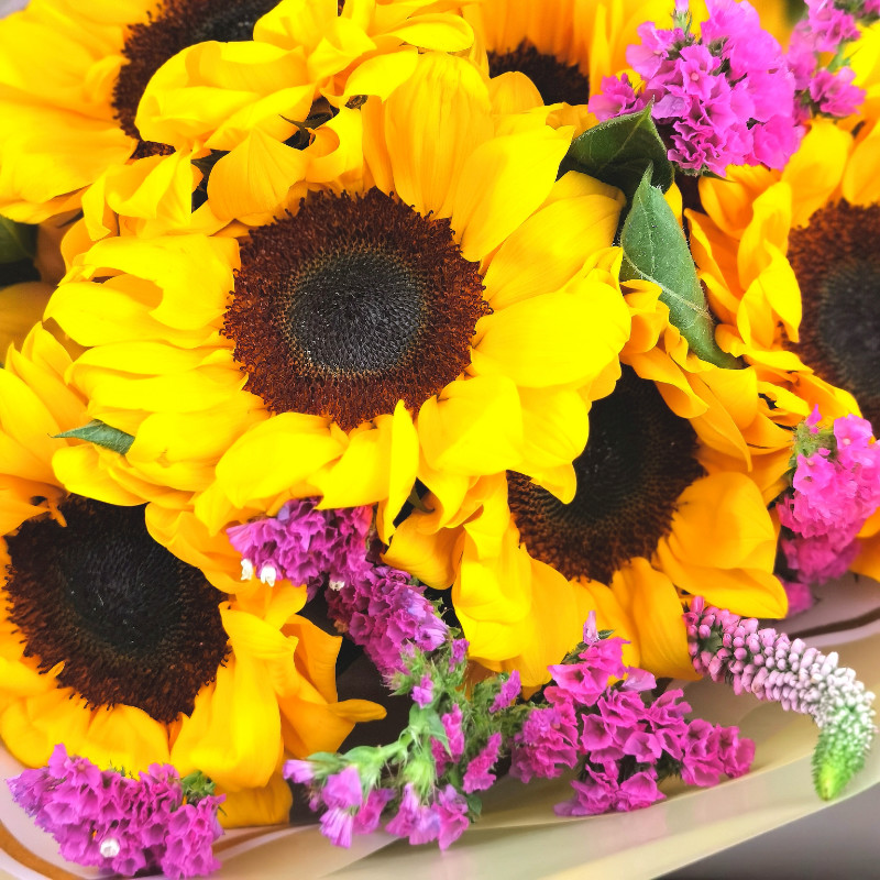 Ramo de 10 girasoles