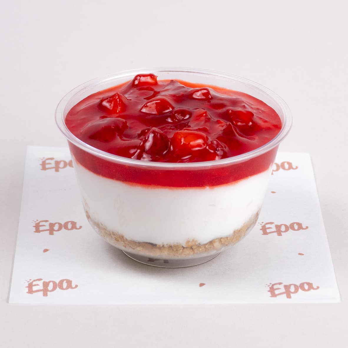 Mini cheesecakes de fresa