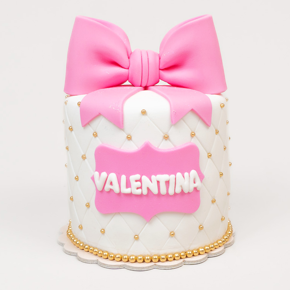 Torta femenina con moño
