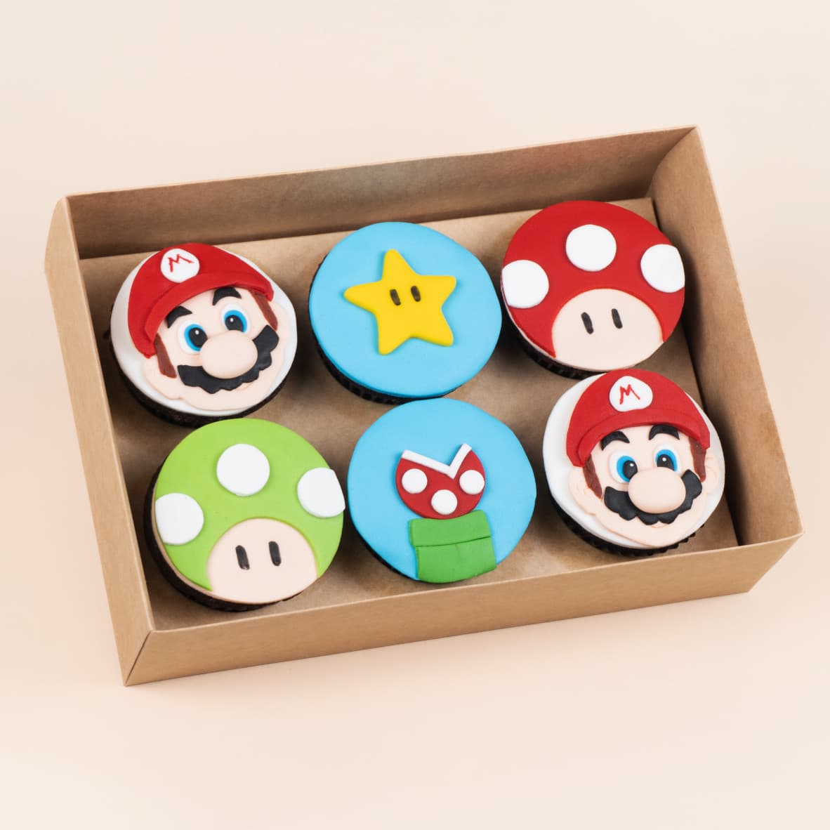 Cupcakes decorados en fondant