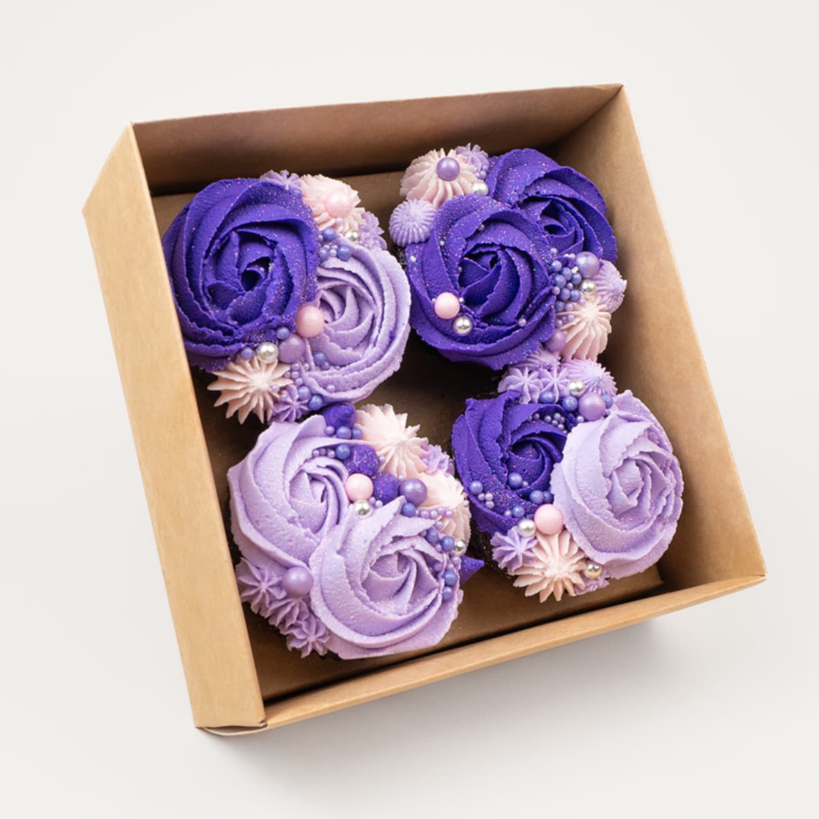 Cupcakes decorados con buttercream