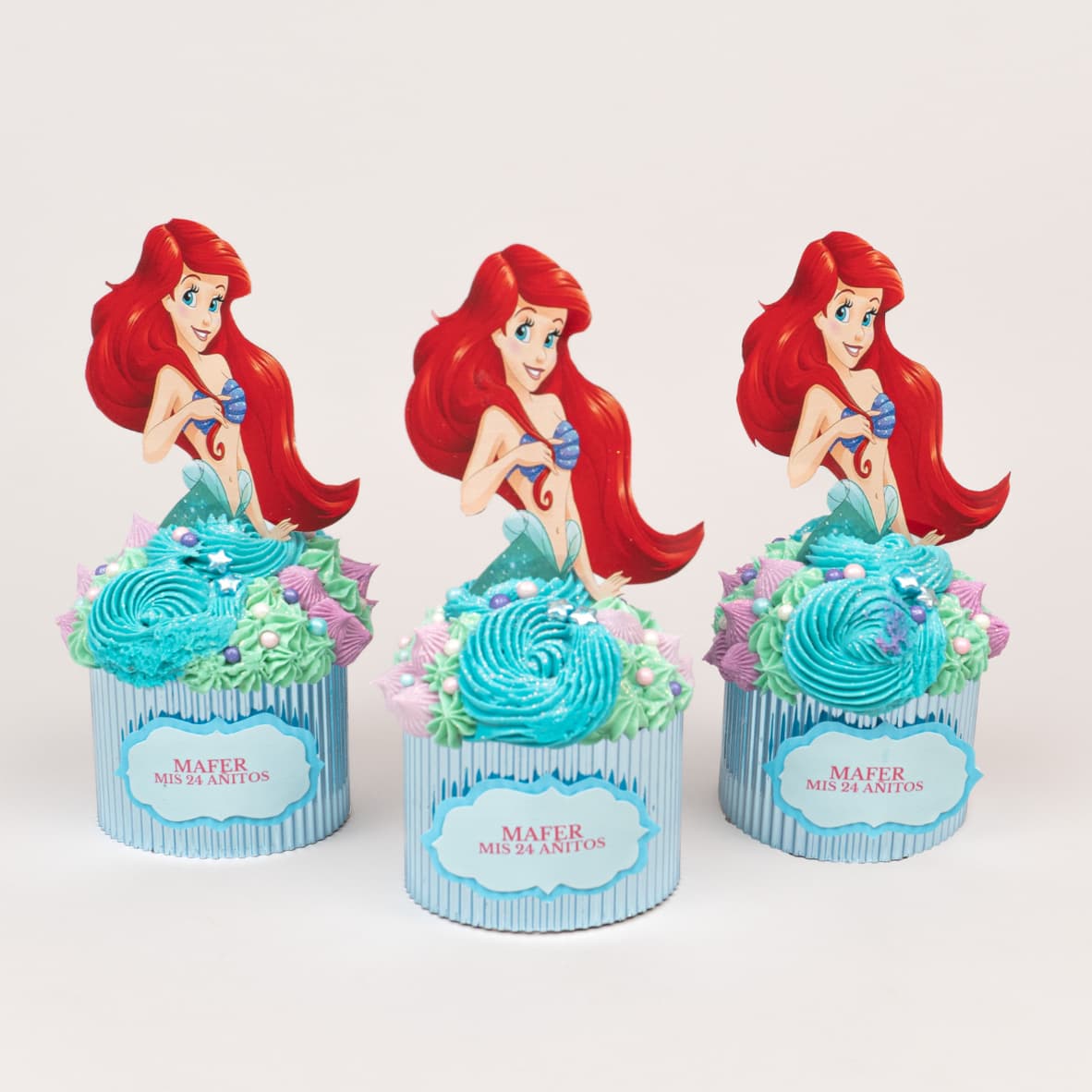 Cupcakes temáticos decorados con buttercream