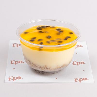Mini cheesecakes de maracuyá