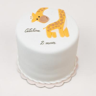 Torta con temática de jirafita