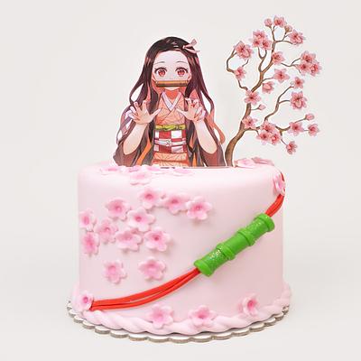 Torta Nezuko de Demon Slayer - Kimetsu no Yaiba