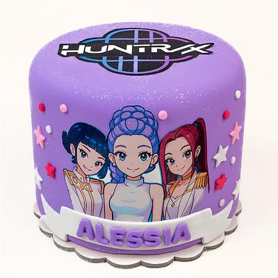 Torta Huntrix - KPOP Demon Hunter, cazadoras de dominios