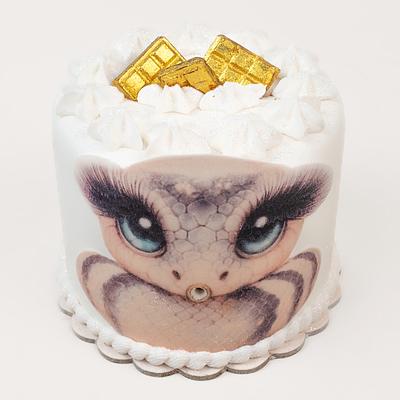 Torta con temática de serpiente de la tendencia "A veces víboras a veces alacranes pero siempre venenosas, siempre"