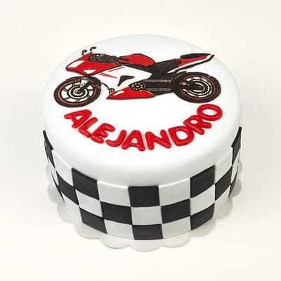 Torta Moto roja