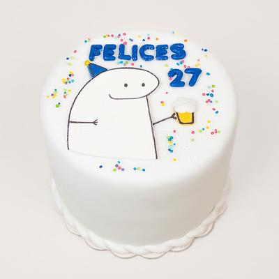 Torta temática flork o torta bento de cumpleaños