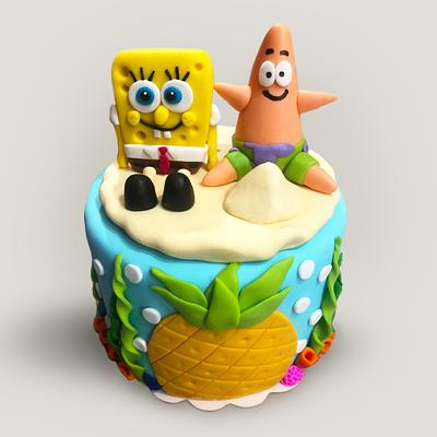Torta Patricio y Bob Esponja