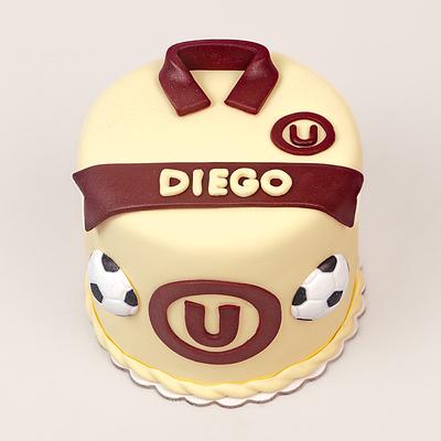 Torta con temática de Universitario de deportes. Torta de la U