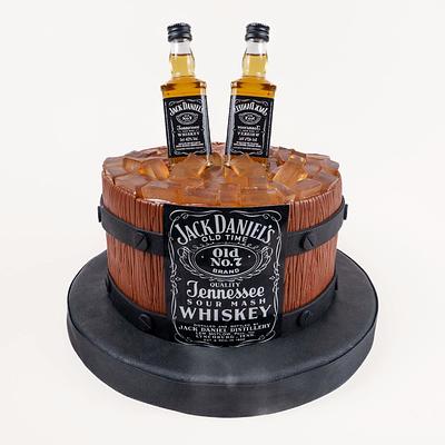 Torta barril whiskero con Jack Daniels
