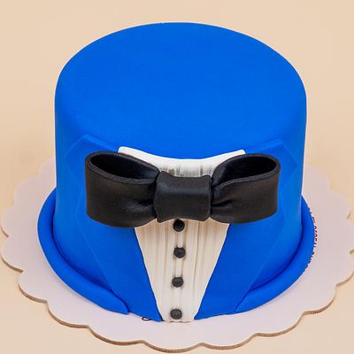 Torta smoking azulino