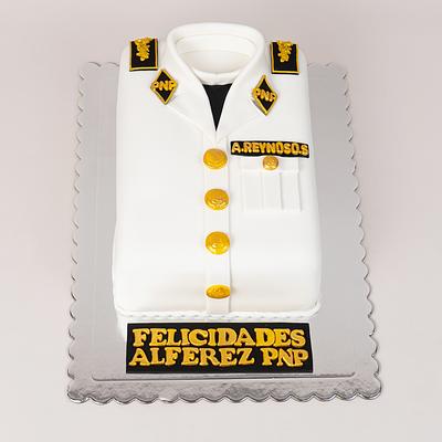 Torta policía traje de gala
