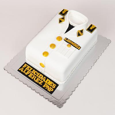 Torta policía traje de gala
