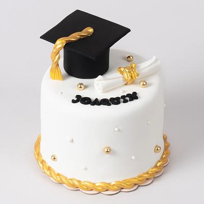 Torta con temática de graduación