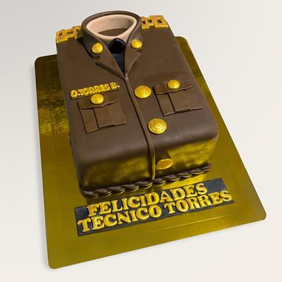 Torta ejército de gala del Perú